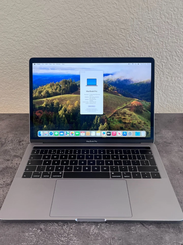 Apple MacBook Pro 13,3" Retina Intel i5 8GB 256GB SSD Silber Touch Bar inkl MwSt, photo 1 of 5