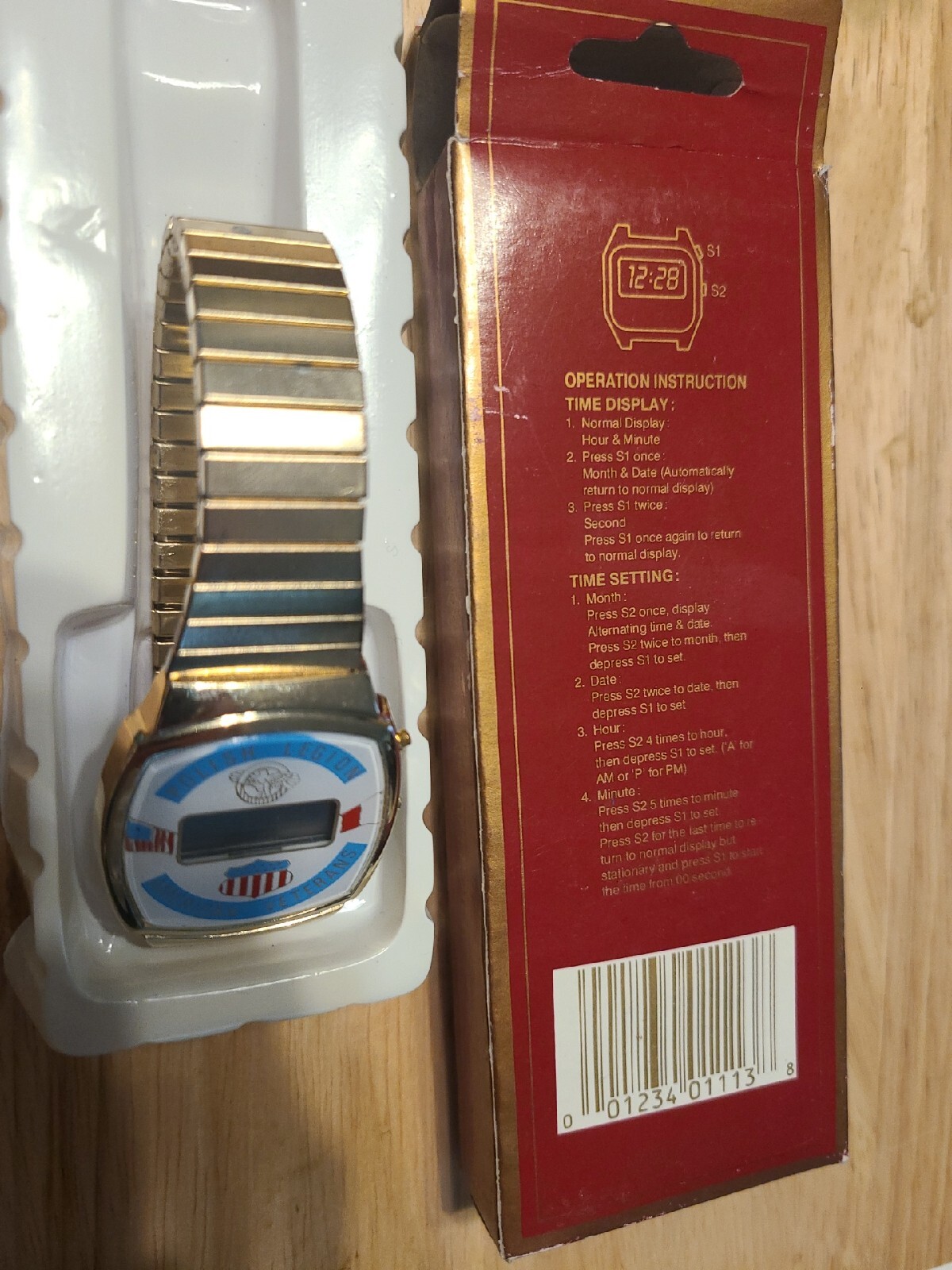 Vintage Polish Legion American Veterans Quartz Novelty Watch Digital eBay