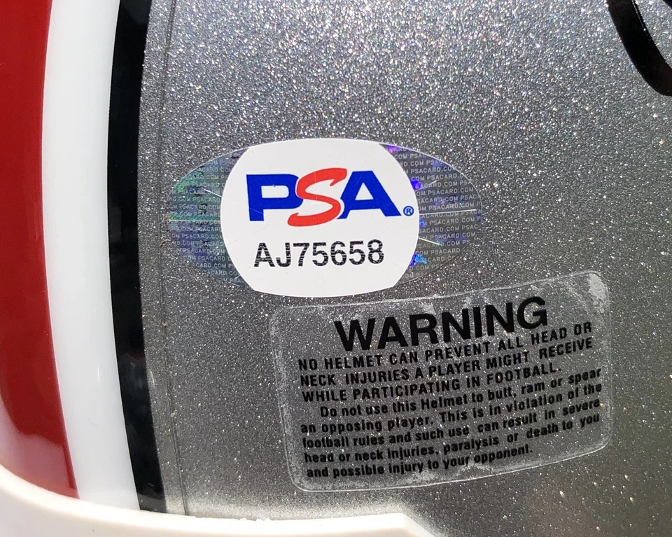 QUINN EWERS #3 SIGNED OHIO STATE BUCKEYES MINI FOOTBALL HELMET PSA/DNA - Image 2 of 3