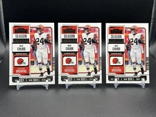 2023 Panini Contenders Football #26 Nick Chubb Cleveland Browns Lot Of 3 Cards