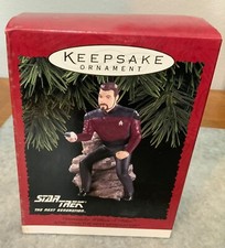 1996 Hallmark Keepsake Ornament STAR TREK Commander William T.Riker  QXI5551