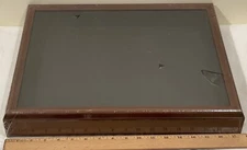 New 17" x 13" x 2 1/2" Keepsake Brown Framed Closed Shadow Box Deep Photo Frame