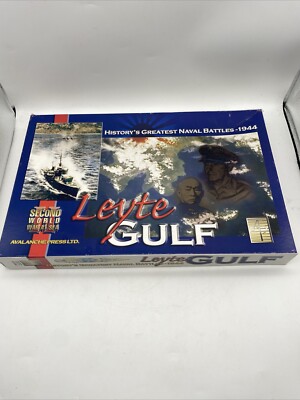Lawinenpresse Kriegsspiel ''''Leyte Golf'''' ungestanzt 2. Weltkrieg auf See Leyte Golf