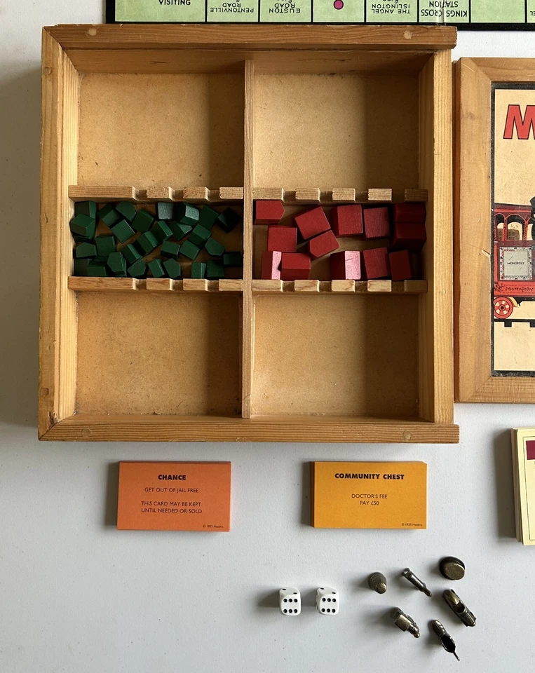 Monopoly Board Game Nostalgia Edition - Wooden Box 2003 by Parker Brother - Image 4 of 4