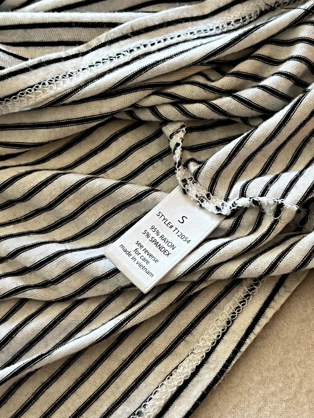 Active Basic Blouse Top Womens Small Black White … - image 8