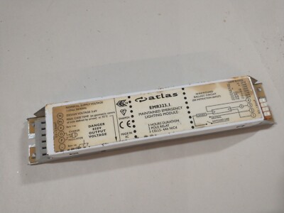 110V Atlas EMR323.1 Notlichtmodul gepflegt NEU Lampe Glühbirne OI