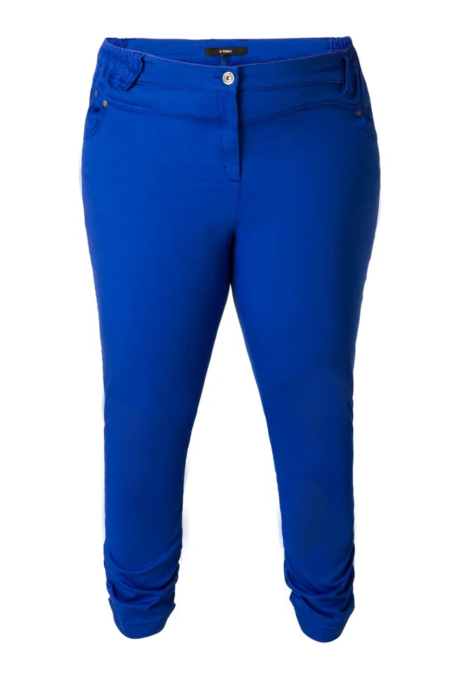 X Two Jeans Caprijeans Hose Pants Joakim Damen Stretch Lagenlook Plusgröße Slim - Bild 1 von 1