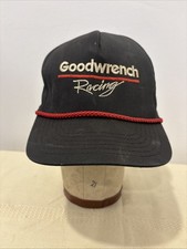 Goodwrench GM Racing Black Retro Nascar Racing 90s Snapback Cap Rope Hat