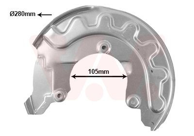 VAN Wezel 5814372 Spritzblech, Bremsscheibe FüR Audi Seat Skoda VW-image