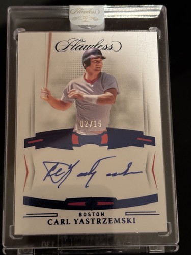 2022 Flawless Sapphire Carl Yastrzemski Red Sox HOF ON CARD AUTO Red Sox #2/15