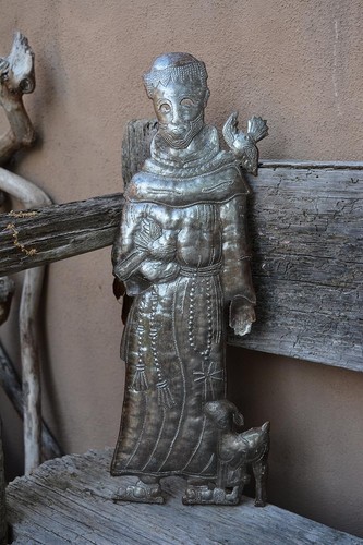 Heiliger Franziskus, Haiti Stahltrommelkunst, Schutzpatron der Tiere, religiöse Deko - Bild 3 von 4