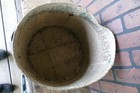 Antique primitive Davis wallpaper hat box lined 1847 newspaper no cover — photo 5