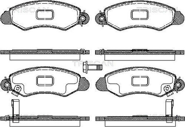 Bremsbelagsatz Scheibenbremse Triscan 8110 69008 FüR Suzuki Swift 2 EA MA AH AJ-image