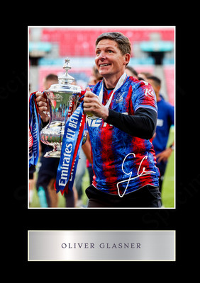 Oliver Glasner Crystal Palace Football Signed Limited Edition Memorabilia Print