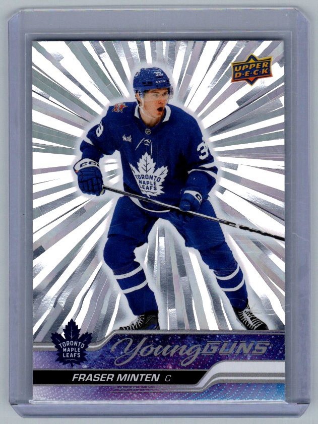 2023-24 Upper Deck Series 2 Fraser Minten Young Guns Outburst #482 Rookie RC