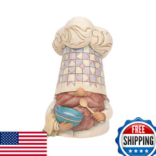 Enesco Jim Shore Heartwood Creek Bon Appetit Chef Gnome Figure- Stone Resin Han