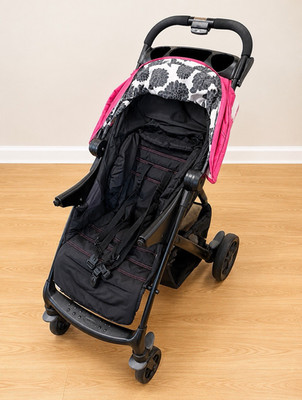 Graco Single Pushchair Stroller Floral Canopy Cup Holder 5-Point Harness Pink