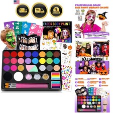 Face Painting Kit for Kids 24 Colors Water Based Non Toxic Safe Fun Party