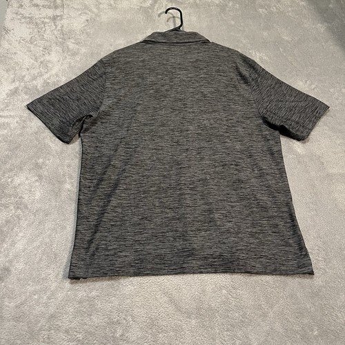 Wisconsin Badgers Polo Shirt Mens Large Tall Grey Under Armour Heatgear - Picture 4 of 5