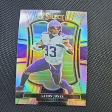 2025 Panini Select - Premier Level Aaron Jones #165 Silver Shock Prizm