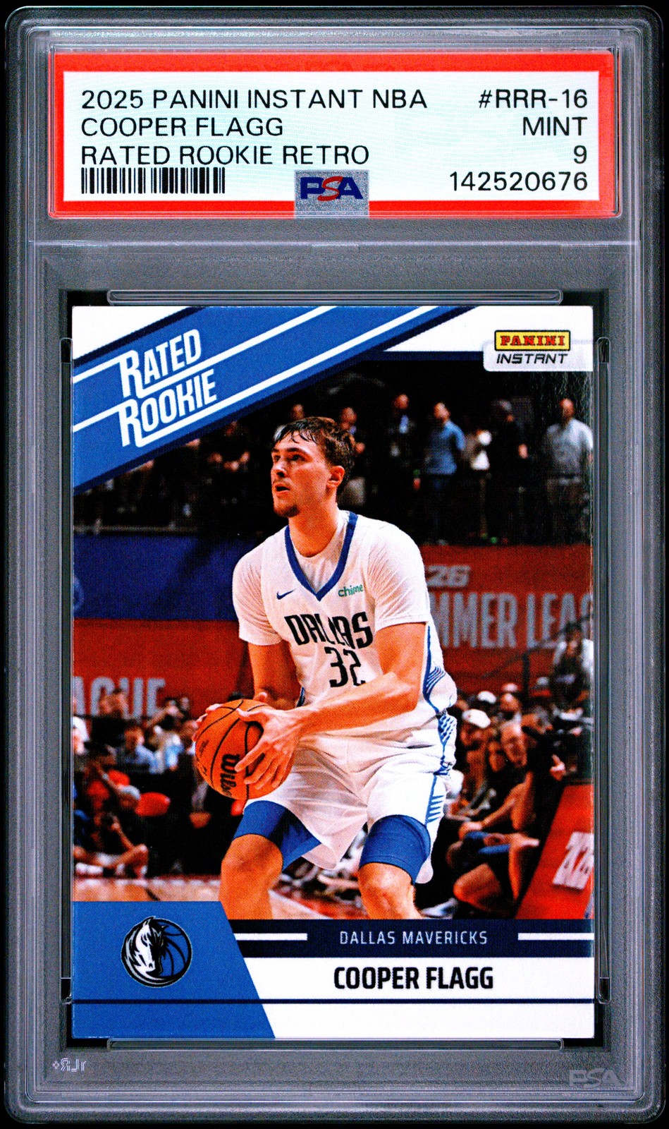 2025 PANINI INSTANT NBA RATED ROOKIE RETRO #RRR-16 COOPER FLAGG PSA 9