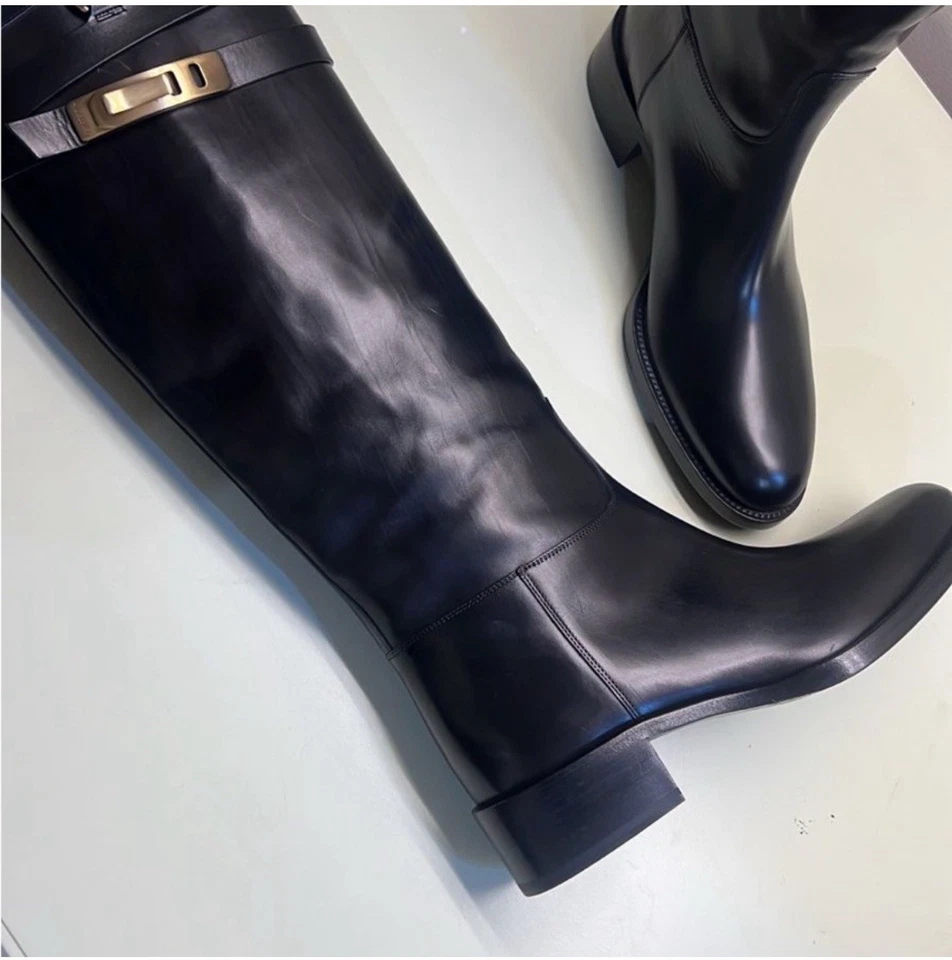 NUEVO CON ETIQUETAS y Caja BOTAS MUJER SARTORE PARIS MADE IN ITALY Cuero | Talla 39 Foto 4 de 4