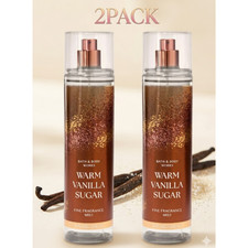 NEW Bath Body Works 2 PACK Warm Vanilla Sugar Fine Fragrance Mist 8 fl oz