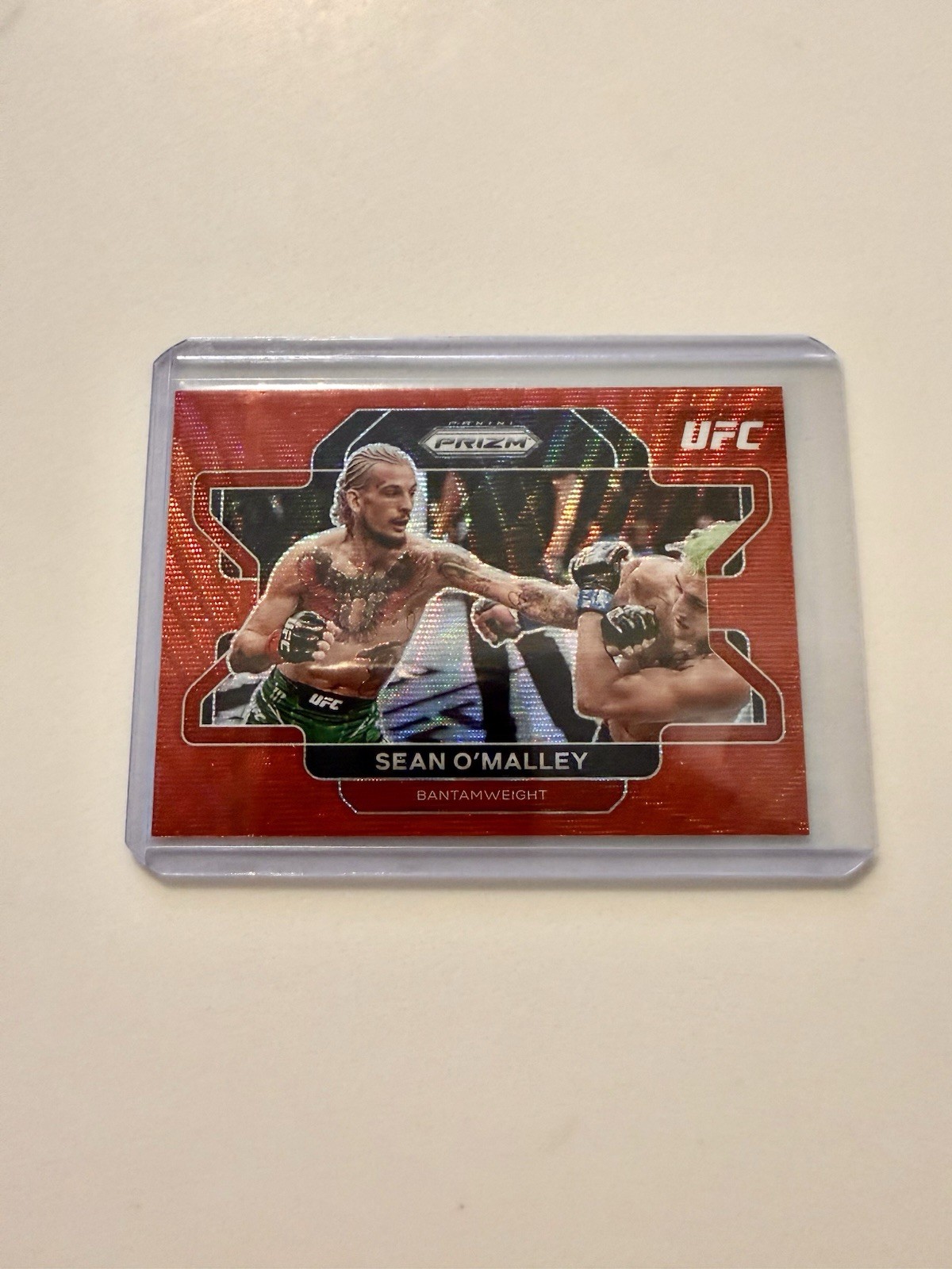 2022 Panini Prizm UFC - Sean O'Malley #60 Ruby Wave Prizm