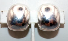 Hagit Gorali SIGNED ELECTROFORM Israel STERLING SILVER Clip On EARRINGS