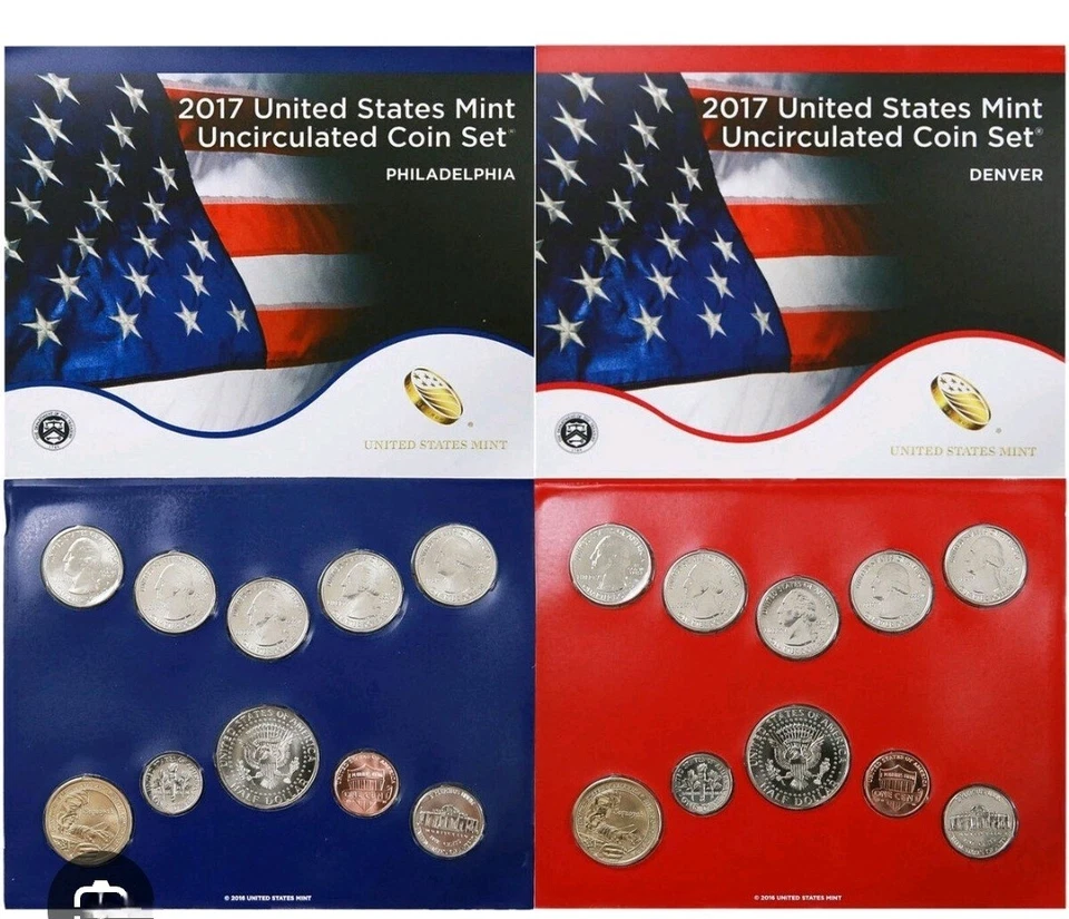 2017 P + D UNITED STATES ORIGINAL GOVERNMENT 20 COIN SET CH BU LOT 0335 - Image 4 of 4