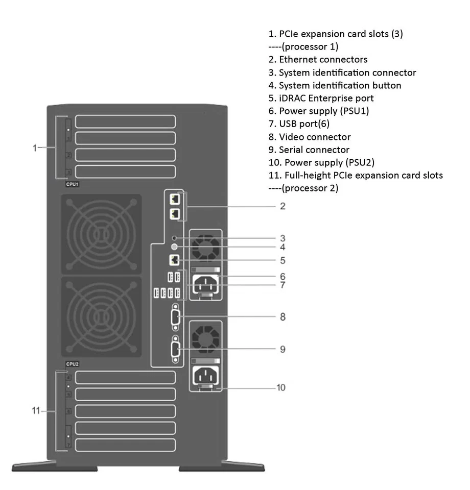 DELL POWEREDGE T630 Server 16 BAY 2X XEON 28 Cores H730P 128GB, 2 X SSD, 2x 750W - Image 2 of 2