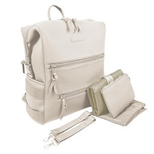 Neoprene Minimalist Backpack Diaper Bag with Pouch, Changing Pad, and Strolle...