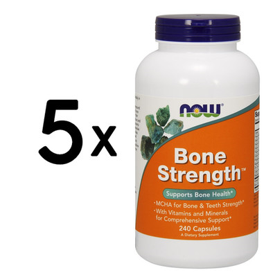 5 x NOW Foods Bone Strength - 240 caps (116,66 EUR/kg)