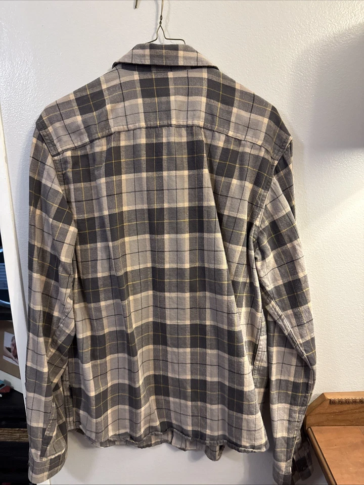 Camisa Patagonia Manga Larga Orgánica 100% Algodón Bolsillos Cuadros Hombres Mediana Foto 4 de 4