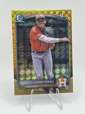 2025 1st Bowman Chrome /50 * Gold Geometric * Caden Powell 08/50 Astros