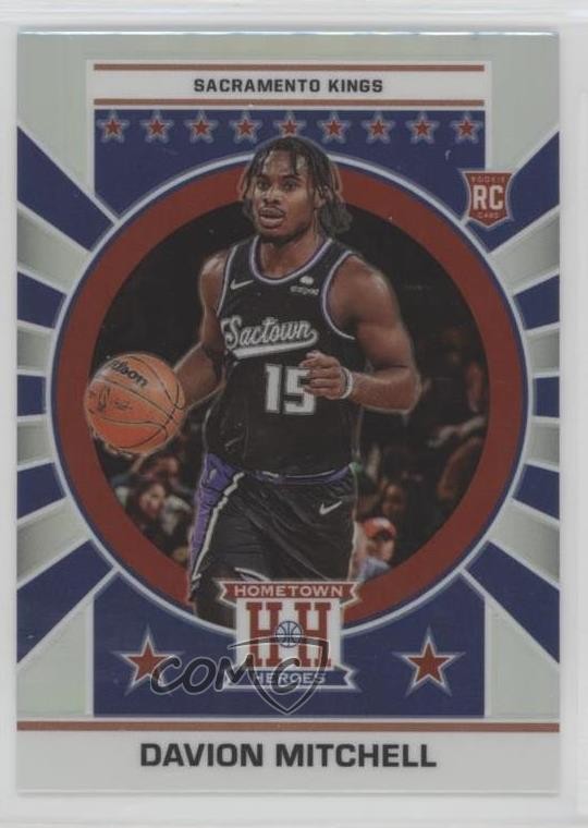 2021 Chronicles Hometown Heroes Optic Silver Davion Mitchell #654 Rookie RC 18fx