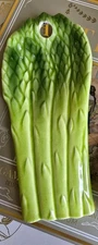 Vintage Mid-Century Asparagus Spoon Rest by Lefton China