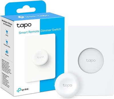 Tapo TP-Link Smart Button | Wireless 1 Pack, White Remote Dimmer Switch 