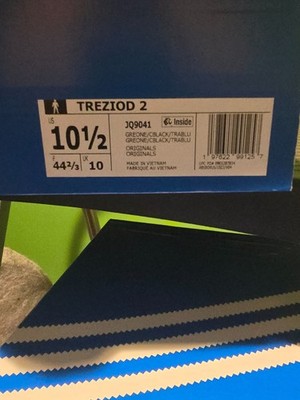Size 10.5 - adidas Trezoid 2 Grey Core Black Trace Blue Brand New