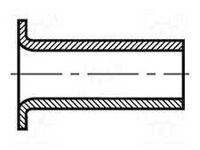 L.rivet: 6mm Rivet BN 572 brass Rivet diam: 2.5mm DIN 7340A