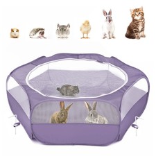 Pawaboo Small Animal Playpen, Waterproof Pet Cage Tent, Portable Outdoor w/ Zipp