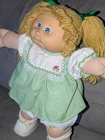 Vintage Cabbage Patch Kids Doll, Green Dress, Outfit, Shoes, Diaper