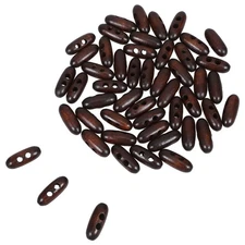  50 Pcs Sewing Wood Toggle Buttons Sweater Cardigan Fastener Clothes