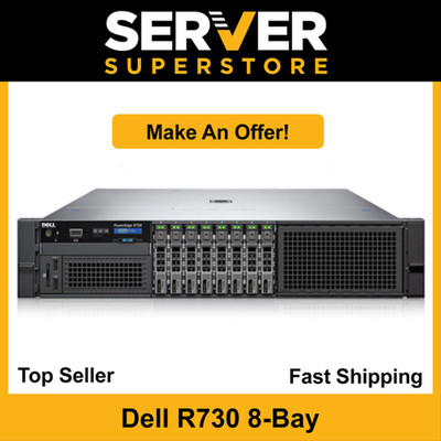 Dell PowerEdge R730 Server 2x E5-2680 V4 = 28 Cores 64GB RAM H730 4x RJ45