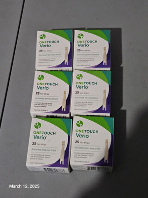 6 Boxes Of One Touch Verio 25 Count