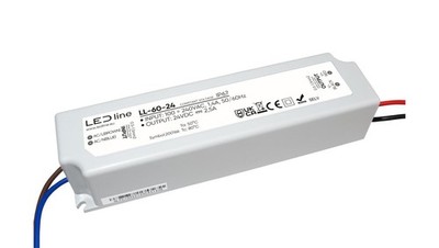 Zasilacz do taśm LED line PRIME 60-24 wodoszczelny IP67 24V 60W 5 lat gwar. LED 