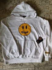 Felpa con cappuccio Drew House bianca oversize - nuova con etichette