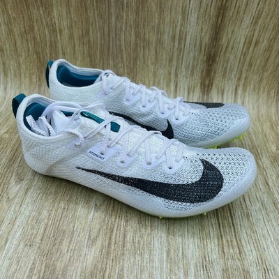 Nike Zoom Superfly Elite 2 Men's 7.5 White Green Sprint Spikes FZ9662-100 NEW