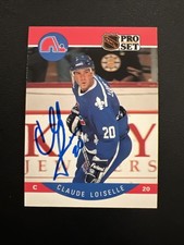 Vintage Authentic Signed Autographed Hockey Card Claude Loiselle 