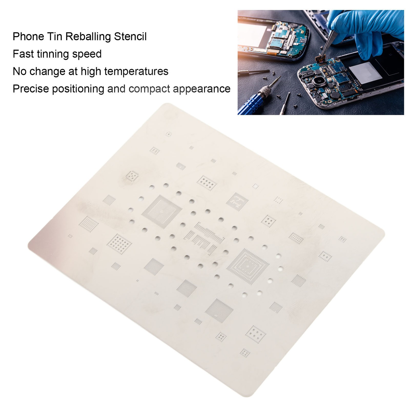 Phone Tin Reballing Stencil CPU Reballing Stencil BGA Reballing Net Stencils☜